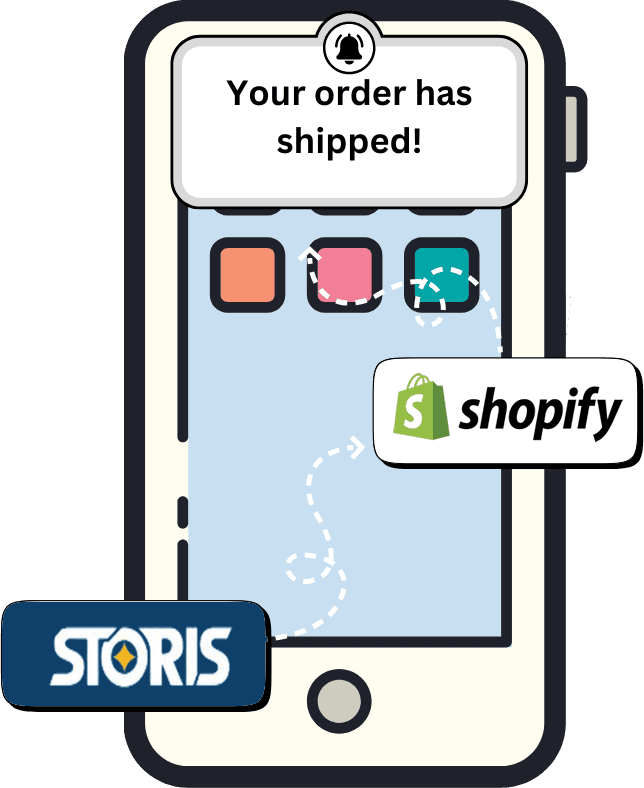 STORIS shipped order illustration