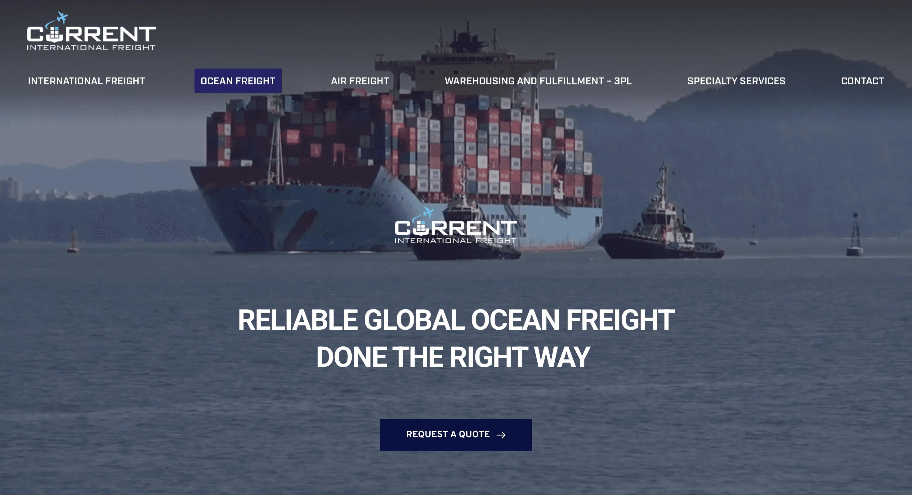 International Freight Forwarder Website Redesign & Digital Marketing Retainer with HubSpot Integration