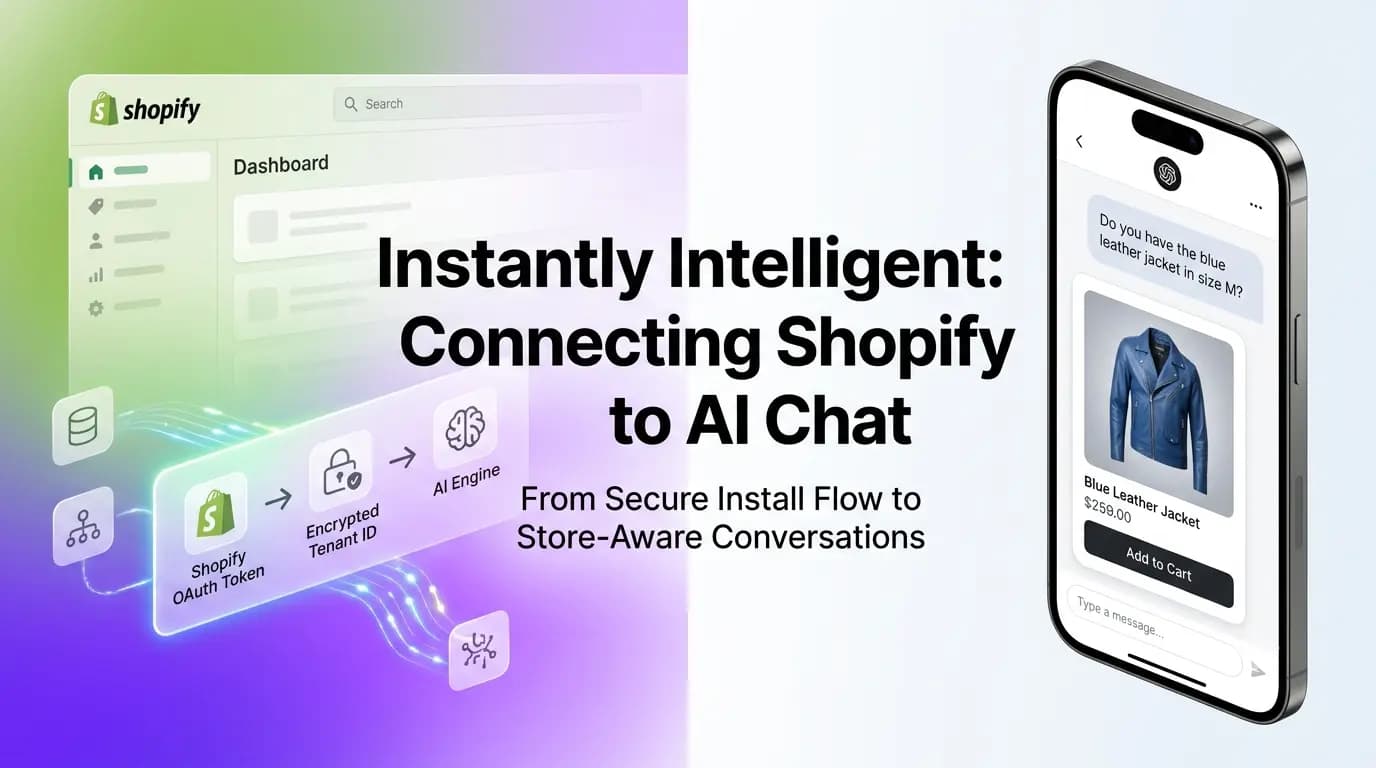 Create a Shopify Store-Aware Conversational Chatbot