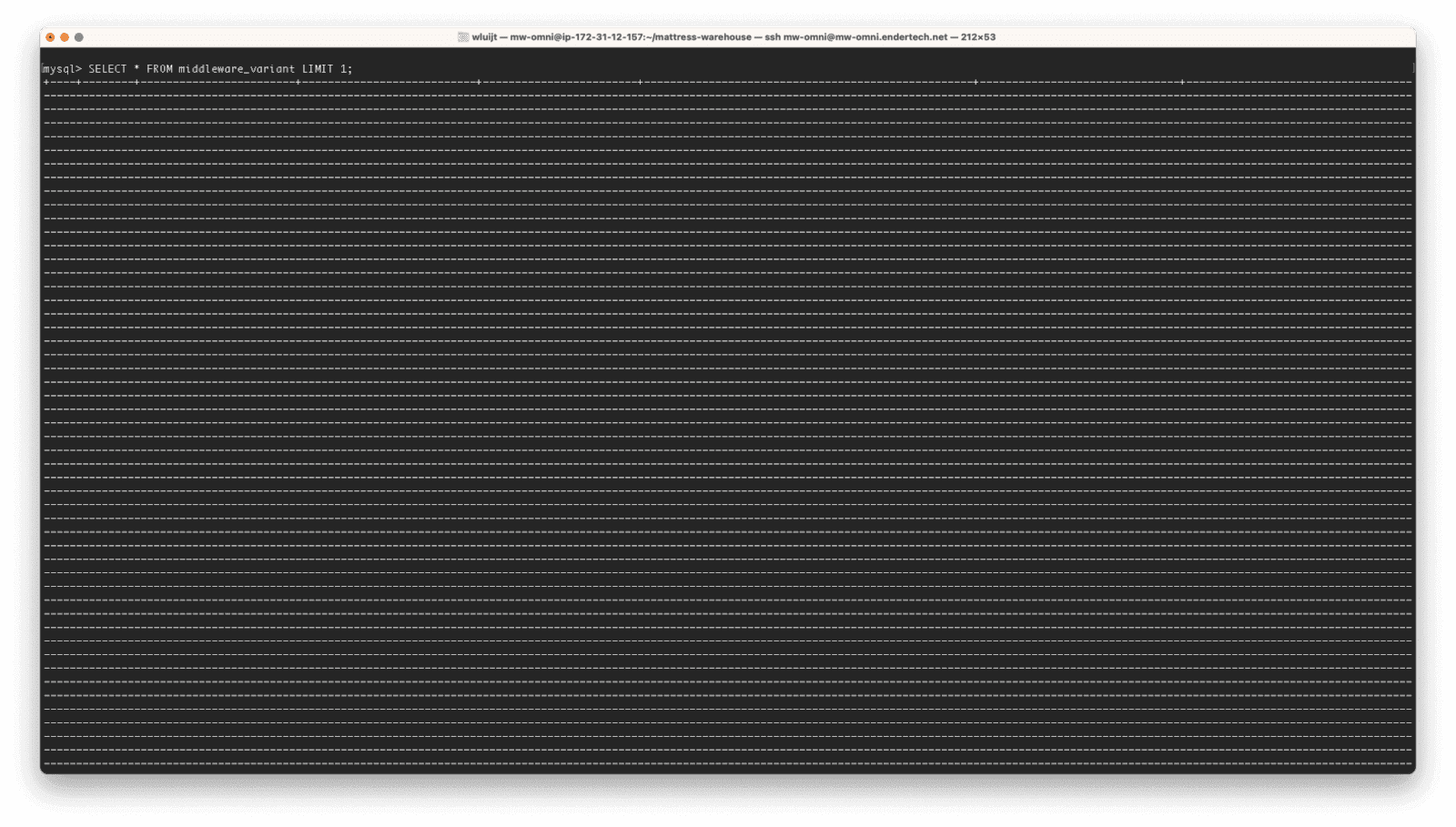 MySQL Command Line Formatting Tips
