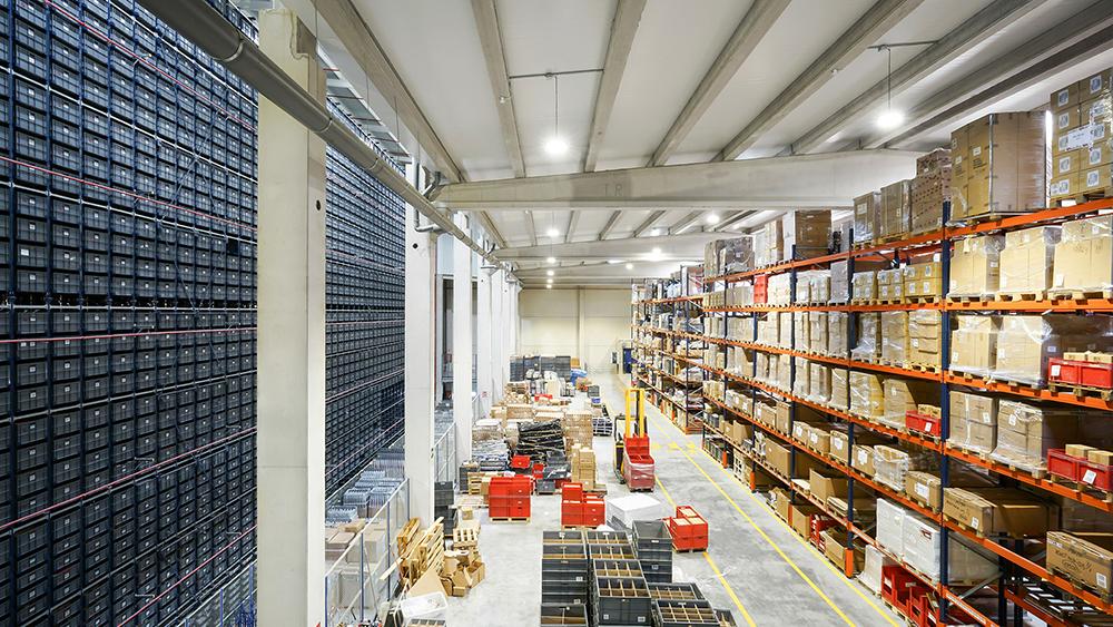 Photograph of an expansive furniture warehouse.