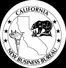 California New Business Bureau logo in black text and white background.
