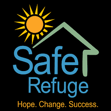 A Safe Refuge logo reading out hope, change success.