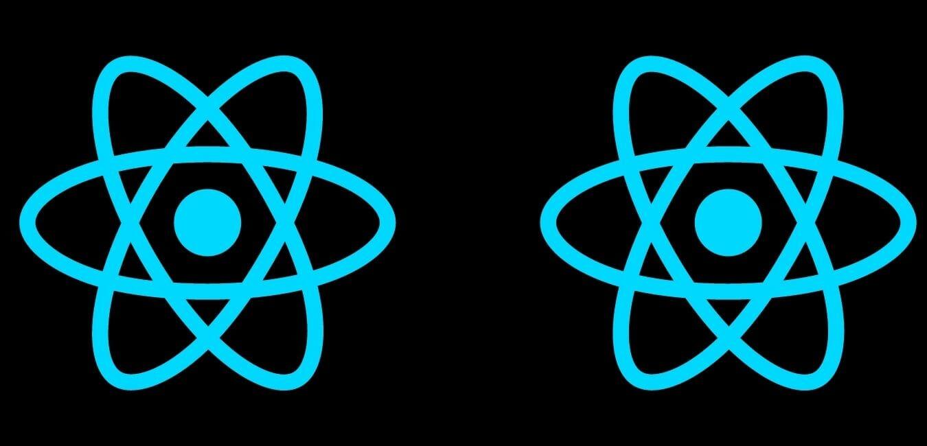 Two React Logos Side by Side
