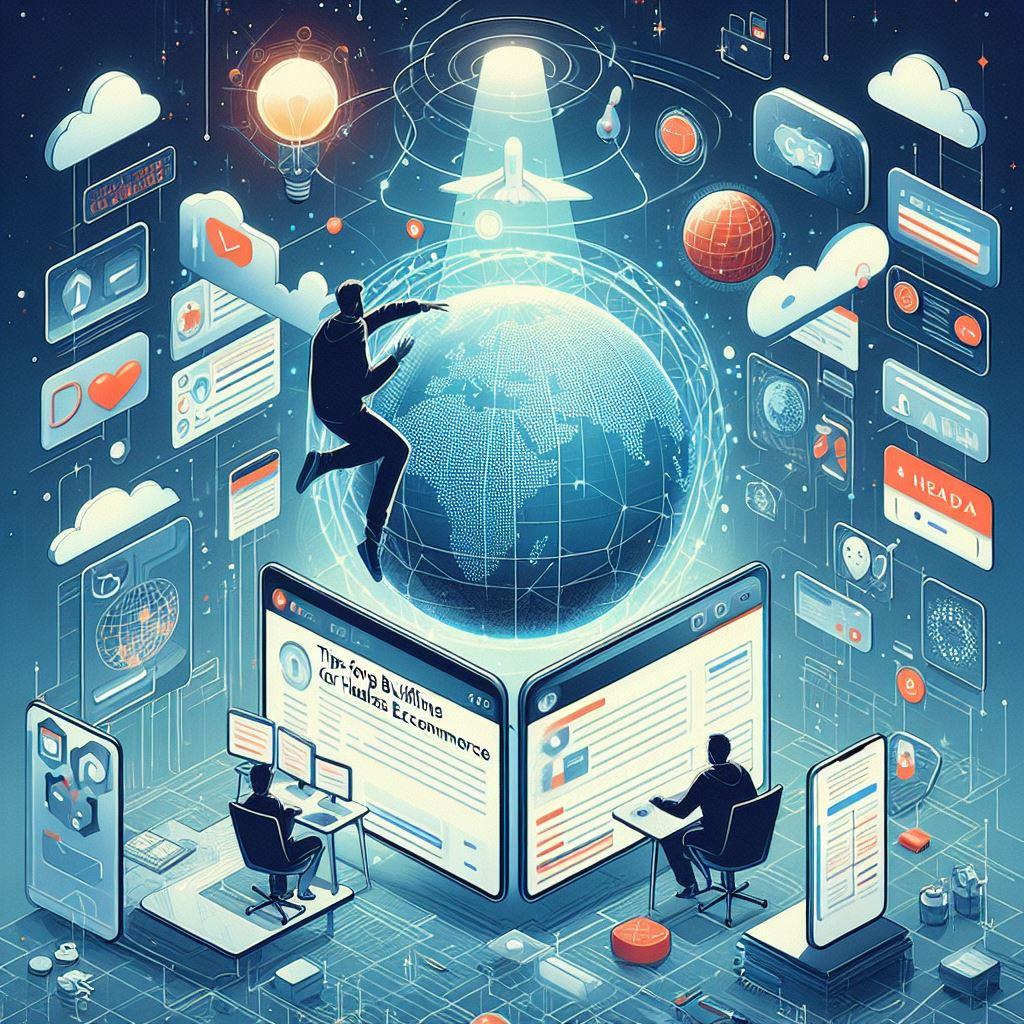 An image showing a headless e-commerce architecture with dynamic UIs. These UIs adapt to user behavior to create a personalized user experience for the uttermost satisfaction.