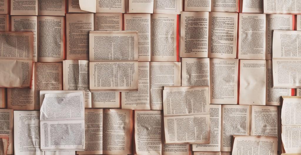 Open books on top of open books